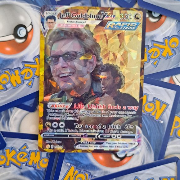 Jeff Goldblum Pokemon Card - Picture 1 of 10
